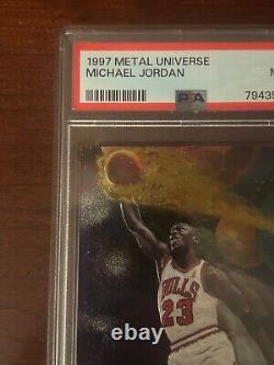 1997 Metal Universe Michael Jordan PSA 9 MINT #23 Skybox GORGEOUS Looks Perfect