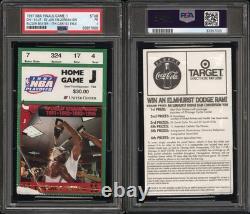 1997 NBA Finals Jordan Ticket 1st/Only BUZZER BEATER In Finals! 1 of Record 9