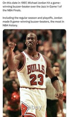 1997 NBA Finals Jordan Ticket 1st/Only BUZZER BEATER In Finals! 1 of Record 9