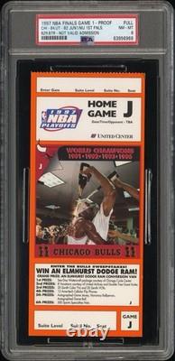 1997 NBA Finals Jordan Ticket 1st/Only BUZZER BEATER In Finals PSA 8 NONE Higher