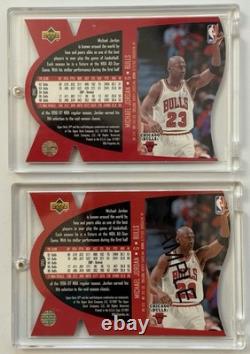 1997 SPx Michael Jordan # SPX5 Base & Sample 2-Card Set Only Sold As A Set