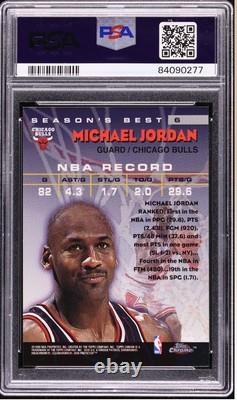 1997 Topps Chrome Season's Best Shooting Stars Michael Jordan #6 PSA 9 MINT