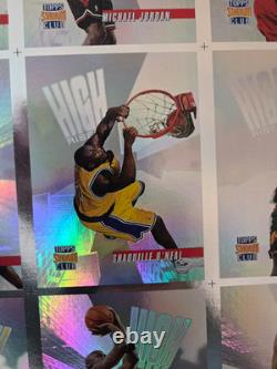 1997 Topps Stadium Club High Risers Basketball Uncut Sheet, Michael Jordan