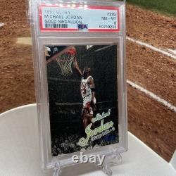 1997 ULTRA 23G GOLD MEDALLION MICHAEL JORDAN PSA 8 Chicago Bulls