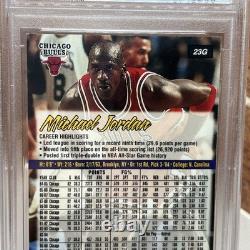 1997 ULTRA 23G GOLD MEDALLION MICHAEL JORDAN PSA 8 Chicago Bulls