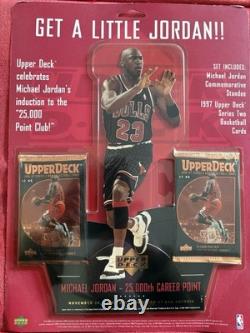 1997 Upper Deck Michael Jordan Get a Little Jordan Standee & Packs New