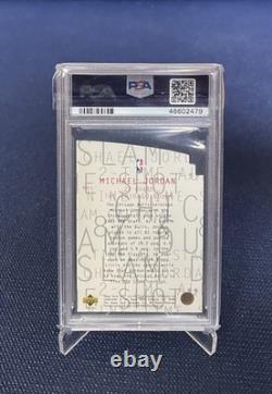 199798 Upper Deck UD3 MJ3 MICHAEL JORDAN MJ31 Die Cut PSA 10 G2U