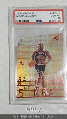 199798 Upper Deck UD3 MJ3 MICHAEL JORDAN MJ31 Die Cut PSA 10 G2U
