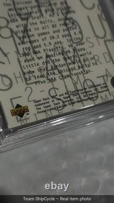 199798 Upper Deck UD3 MJ3 MICHAEL JORDAN MJ31 Die Cut PSA 10 G2U