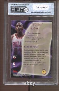 1998-99 Michael Jordan Stadium Club Royal Court #RC6 Gem Mint 10 Chicago Bulls