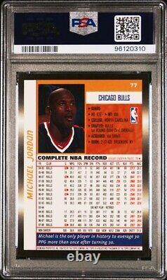 1998-99 Topps #77 Michael Jordan (HOF) PSA 10 GEM MT New Case, Pop (Only) 99