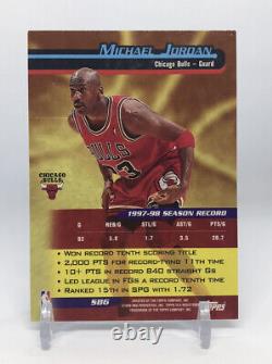 1998-99 Topps Michael Jordan Bombardiers #SB6 Bulls Rare Insert Ssp