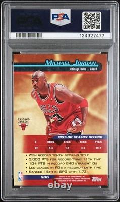 1998-99 Topps Season's Best Bombardiers Michael Jordan #SB6 PSA 7 Rare