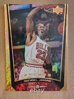 1998-99 Ud Upper Deck Encore F/x Michael Jordan #97 Gold Prizm Refractor #16/125