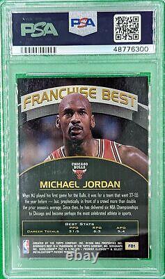 1998 Bowmans Best Franchise Favorites Michael Jordan #FB1 PSA 9 G31