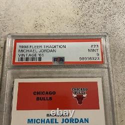 1998 Fleer Tradition Michael Jordan Vintage'61 Variation #23 Graded Psa 9 Mint