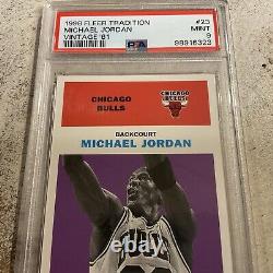 1998 Fleer Tradition Michael Jordan Vintage'61 Variation #23 Graded Psa 9 Mint