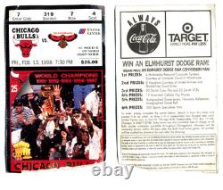 1998 Michael Jordan Bulls Hawks Ticket Buzzer Beater 37 Points Last Dance Feb 13