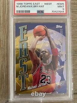 1998 Topps East West Michael Jordan/ Kobe Bryant PSA 9 Mint