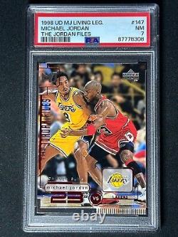 1998 UD MJ Living Legend Files Michael Jordan Kobe Bryant #147 PSA Graded Card