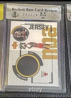 1998 Upper Deck Game Jerseys Michael Jordan PSA 6 1st BULLS BLACK PATCH #GJ20 SP