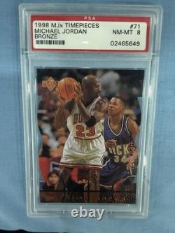 1998 Upper Deck MJX Michael Jordan #71 Timepieces Bronze #123/230 JERSEY MATCH