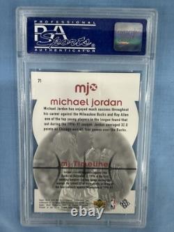 1998 Upper Deck MJX Michael Jordan #71 Timepieces Bronze #123/230 JERSEY MATCH