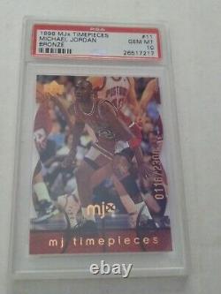 1998 Upper Deck MJx Michael Jordan Timepieces Bronze #11 116/2300 PSA 10