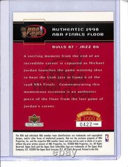 1998 Upper Deck Michael Jordan 1998 NBA Finals GameUsed Floor 4221000 G2U