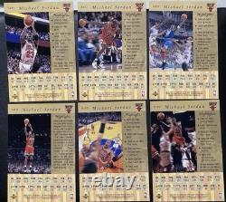 1998 Upper Deck Michael Jordan Gatorade Gold FULL SET Jumbo Cards 1-12 of 12