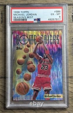 1998Topps Seasons Best Bombardiers Michael Jordan #SB6 PSA 6 Chicago Bulls HOF