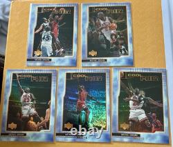1999-00 Upper Deck Michael Jordan Cool Air 5 Cards, Beautiful Condition, Rare