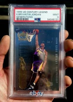 1999 UD Century Legend Generations Michael Jordan + Kobe Bryant? PSA 9