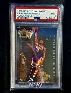 1999 UD Century Legend Generations Michael Jordan + Kobe Bryant? PSA 9