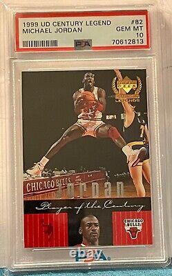 1999 Upper Deck Century Legend Michael Jordan #82 Card PSA 10 Low Pop