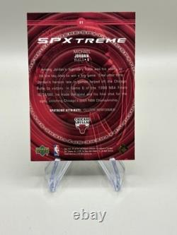 1999 Upper Deck SPxtreme Michael Jordan #X1 Chicago Bulls Red Color Match