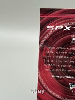 1999 Upper Deck SPxtreme Michael Jordan #X1 Chicago Bulls Red Color Match