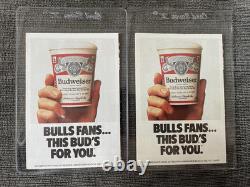 2 1985-86 Chicago Bulls Pocket Schedules With Michael Jordan