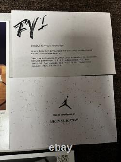 2-Vintage Michael Jordan Fan Mail Packets F. A. M. E Facsimile Signature Pictures