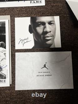 2-Vintage Michael Jordan Fan Mail Packets F. A. M. E Facsimile Signature Pictures