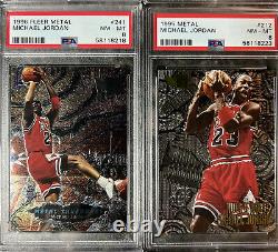 (20) Michael Jordan 90's Card Lot Finest, Metal & More All Psa Graded Goat