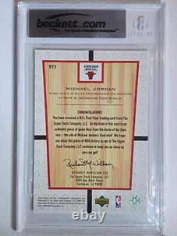 2000 Upper Deck Michael Jordan #FF7 Final Floor JUMBO GAME USED BGS 9 (POP 5)