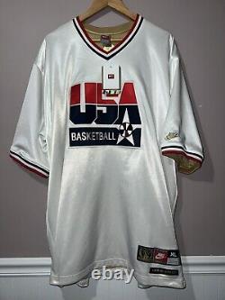 2000's NIKE MICHAEL JORDAN USA BASKETBALL DREAM TEAM WARMUP JERSEY SHIRT XXL new