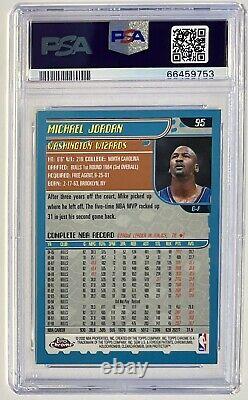 2001 Michael Jordan #95 Topps Chrome NBA Basketball Card WIZARDS PSA 10