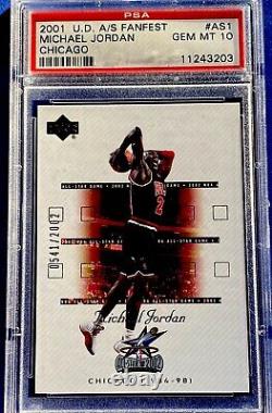 2001 Upper Deck Michael Jordan All-Star Fanfest #AS1 0541/2002 PSA 10 GEM MINT