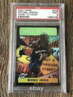 2002 Topps Michael Jordan Coast to Coast PSA MINT 9