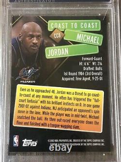 2002 Topps Michael Jordan Coast to Coast PSA MINT 9