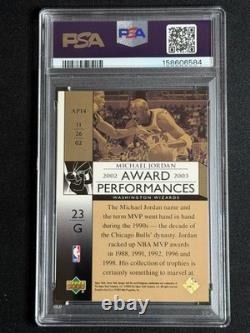 2002 Upper Deck Honor Roll Award Performances Michael Jordan #AP14 PSA Graded SP