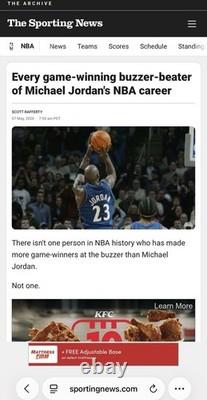 2002 Wizards Michael Jordan LAST BUZZER BEATER Ticket Ever! The SHOT 3! POP 3