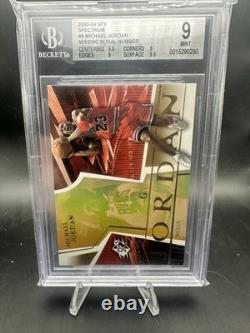 2003-04 SPx Michael Jordan #9 Spectrum BGS 9 Mint Missing /25 S/N